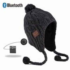 Picture of Trapper  beanie Hat with bluetooth headphones