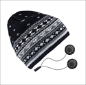 Bluetooth Beanie hat with headphones knitting wool material 