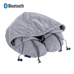 Hi-Tech Travel Pillow bluetooth cap combined with excellent sound quality stereo earphones の画像