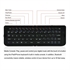 Picture of Universal Stand Ultra-Slim Mini Foldable Wireless portable Handheld Bluetooth Keyboard   for iPhone, iPad, Smart Phones