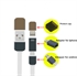 Fast charging multi functional WIFI data cable の画像