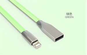 8pin TPE Zinc Alloy shell USB Flat Charging Cable for iphone 6 の画像