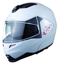 Image de Double visor anti-fog helmet Flip up helmet full face safe helmet for motorcyle