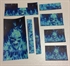 Picture of Blue Skull Oil Painted Designer Skin Vinyl sticker for  PS4 console and  controller 