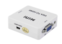 Mini VGA to HDMI Converter With Audio VGA  2HDMI 1080P Adapter Connector For Projector PC Laptop to HDTV with HDMI  2VGA Converter の画像