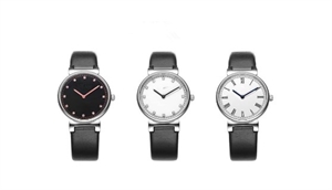  Waterproof Leather strap quartz electronic wristwatch