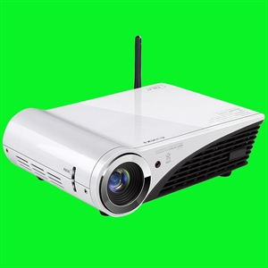 Windows 10 HD LED 3D bluetooth business projector 4500Lumens DLP home theater projector の画像