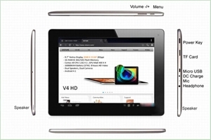 Изображение 9.7quot; Visture V4 HD RK3066 Quad Core Bluetooth tablet