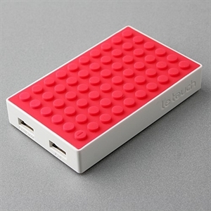 Le touch 4000mAh Universal Power Stone Power Bank (Red) の画像