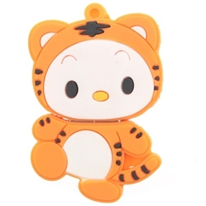 Изображение Lovely 2GB/4GB/8GB/16GB Cat Design Flash Memory Disk Orange