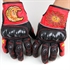 Hot sale leather Rossi 46 gloves with carbon fiber shell