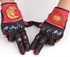 Hot sale leather Rossi 46 gloves with carbon fiber shell