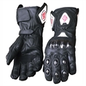 Изображение Long sleeve Leather Full finger glove with carbonfiber protector