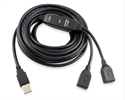 Изображение 2 ports USB2.0 Active Extension Cable 5M