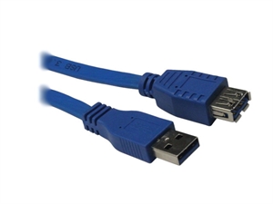 Picture of Flat USB3.0 cable super speed A male to A female