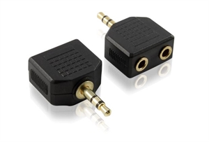 3.5mm Male to 3.5mm Female ×2 adapter