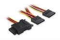 SATA Power 15-pin to 2x SATA HDD + 1 Molex 4-pin