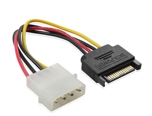 Изображение SATA 15pin male to 4pin Molex female