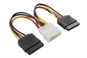 LP4 to 2 SATA power splitter cable