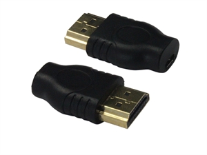 Picture of HDMI A type male to D type female micro adapter