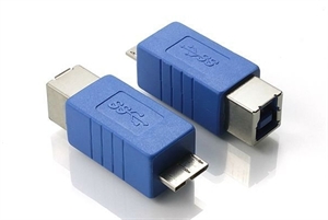 USB 3.0 Micro B Male to B Female Adapter