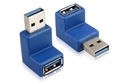 USB 3.0 A Male to Female Adapter 90°(Right Angle) の画像