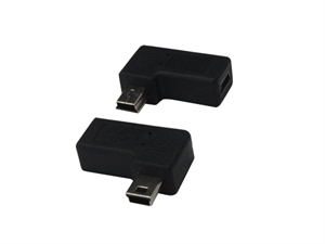 Usb2.0 mini 5p male to female Adapter-90 degree