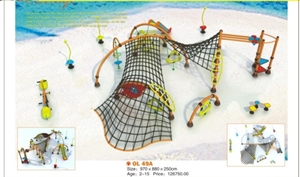 Image de Interesting outdoor playground net climbing