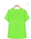 ladies neon colour v neck