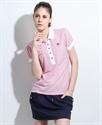Ladies cotton polo neck tee shirt