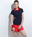 Ladies navy blue color polo shirt