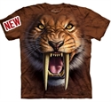 Изображение 100% cotton o neck tee shirts with animal printing