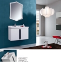 Picture of White modern simple plywood bathroom sink cabinet FS1311-1