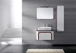 Picture of 【LANBOR】Mounted Modern Wood Bathroom vanity cabinet FS002
