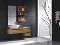 Image de Economy Modern Wooden Veneer Bathroom Vanity NT012