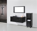 2012 Latest Modern Fashion hanging wooden bathroom corner mirror vanity cabinet FL006C の画像