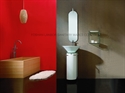 Free Standing Wood Bathroom Cabinet Vanity FS014W の画像