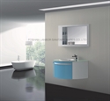 (LANBOR)Wall Mounted Cheap Wood Bathroom mirror Vanity Corner Cabinet with light FS015B の画像