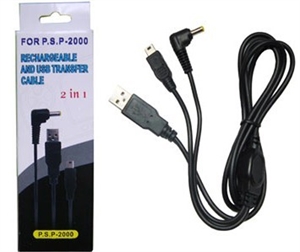 Picture of PSP 2000 Rechargeable and USB Transfer 2in1 Cable