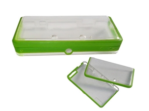 Crystal case with silicone surrounding for 3DS の画像