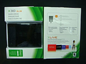 case for xbox360 slim hard driver (transparent black ) の画像