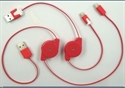 Image de 8 pin retractable usb cable for iPhone 5, retractable usb cable