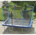 rectangle trampoline with net