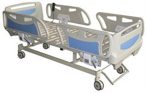 Image de Four Part Steel Bedboards Electric Hospital Beds Adjustable With Linak Motor
