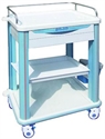 Picture of With 1 Stainless Steel Guard Rail ABS Clinical Medical Trolleys   One Drawer