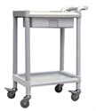Two Layers With Brake One Drawer Abs Utility Medical Trolleys