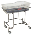 Load 60kgs Stainless Steel Hospital Baby Crib For Infant Care