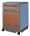Image de ABS Nightstand Medical Hospital Furniture With One Drawer   One Door