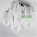 Picture of Artemide Logico Quadruple Nest ceniling Lamp  (5+1 Glass Chimney)