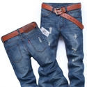 Image de Wholesale 2013 New Blue Color Classic Men Straight Jeans G110